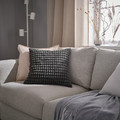 SVARTPOPPEL Cushion cover, anthracite, 50x50 cm