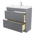GoodHome Standing Basin Cabinet Imandra 80 cm, grey