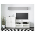 BRIMNES TV storage combination, white, 200x41x95 cm