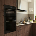 SPJUTBO True fan oven w microwave func, air fry function Grill function/black IKEA 700