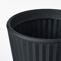 BJÖRNBAMBU Plant pot, in/outdoor dark grey, 41 cm