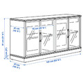 LANESUND Sideboard, grey-brown, 161x47x81cm