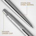 Parker Gift Set Jotter Steel CT - Mechanical Pencil & Ballpoint Pen
