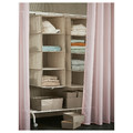 STENFRÖ Sheer curtains, 1 pair, with heading tape/pink, 145x300 cm