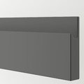 VOXTORP Drawer front, dark grey, 60x10 cm
