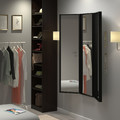 NISSEDAL Mirror combination, black, 130x150 cm