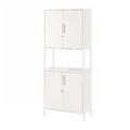 TROTTEN Cabinet with doors, white, 70x35x173 cm
