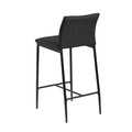 Bar Stool Demina, low, grey