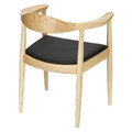 Chair President, wooden, natural