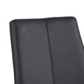 Chair Asama, black, chrome legs