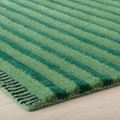 TÅGSPÅR Rug, high pile, green, 200x300 cm