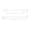 Furniture Handle Dukkah 257 mm, black