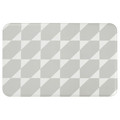 GÅNGPASSAGE Kitchen mat, grey/white, 45x70 cm