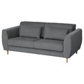 SLATORP 2-seat sofa, Hakebo dark grey
