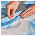 ÄNGSVITVINGE Duvet cover and 2 pillowcases, blue/white, 200x200/50x60 cm