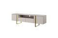 TV Cabinet Verica 200 cm, cashmere/gold legs