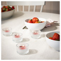 BLODBOK Scented tealight, Strawberry/bright pink, 3.5 hr