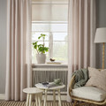 SILVERLÖNN Sheer curtains, 1 pair, pink, 145x300 cm