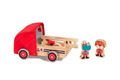 LILLIPUTIENS Wooden fire truck with retractable hose, ladder and bell Rhino Marius 2+