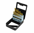 AW HSS-G TiN Twist Drill Bit Set 19pcs 1-10mm