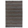 RÅVAROR Rug, flatwoven, handwoven black/brown grey, 170x240 cm