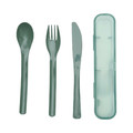 Travel Cutlery Set with Case, green