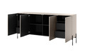 Four-Door Cabinet with Drawer Units Sonatia 200 cm, cashmere