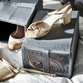 SKUBB Shoe box, dark grey, 22x34x16 cm, 4 pack