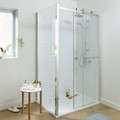 GoodHome Sliding Shower Door Naya 120 x 195 cm, clear glass