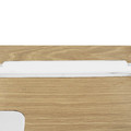 Desk Dolem Industrial, oak/white