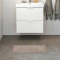 OSBYSJÖN Bath mat, light grey-beige, 40x60 cm