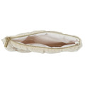 Cosmetic Bag/Pouch, faux fur, cream