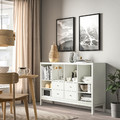 KALLAX Shelving unit with underframe, with 4 drawers/with 2 shelf inserts white, 147x94 cm