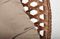 Hanging Cocoon Chair BALI LUX, in-/outdoor, brown