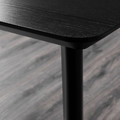 LISABO / KARLPETTER Table and 4 chairs, black/Gunnared light green black, 140x78 cm