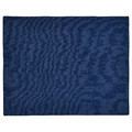 NISSÖGA Place mat, white/dark blue, 45x35 cm