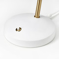 ISNÅLEN LED work lamp, white/brass-colour