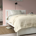 INDIRA Bedspread, natural/unbleached cotton, 230x250 cm