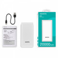 Adata Power Bank Powerbank C20 20000mAh USB-C, white