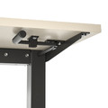 TROTTEN Desk sit/stand, beige/anthracite, 120x70 cm