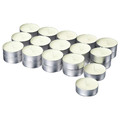 LOTSFÅGEL Scented tealight, Vanilla pale beige, 3.5 hr, 30-pack