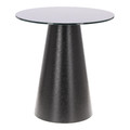 Coffee Table Soleilo 60cm, glass, round, black