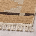 TELEGRAFLINJE Rug, flatwoven, yellow-beige, 170x240 cm