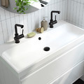 ÄNGSJÖN / BACKSJÖN Wash-stnd w drawers/wash-basin/taps, brown oak effect, 100x48x69 cm