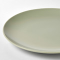 FÄRGKLAR Plate, matt green, 26 cm, 4 pack