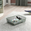 TROFAST Storage combination with boxes, white/light green-grey, 34x44x55 cm