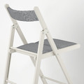 FRÖSVI Folding chair, white/Knisa light grey