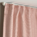 VILBORG Room darkening curtains, 1 pair, pink, 145x300 cm