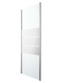 GoodHome Shower Panel Beloya 90 cm, chrome/mirror glass