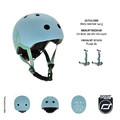 SCOOTANDRIDE XXS-S Helmet for Children 1-5 years, Steel